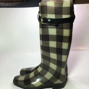 Ralph Lauren Rossalyn II Plaid Yellow/Black Size 7